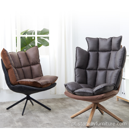 Cadeira de capa de tecido de design italiano original